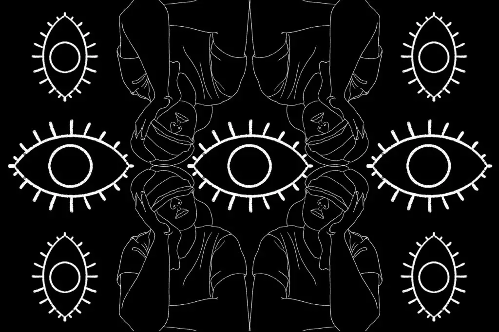 An imaginative illustration of what Ella Jane portrays in her latest single, bored&blind