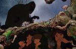 In an article about animator Ralph Bakshi three hobbits from 'Lord of the Rings' hide from a Nazgûl.
