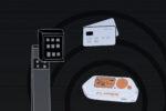 In an article about Flipper Zero, the hacking device is shown with orange buttons and a credit card against a gate keypad.